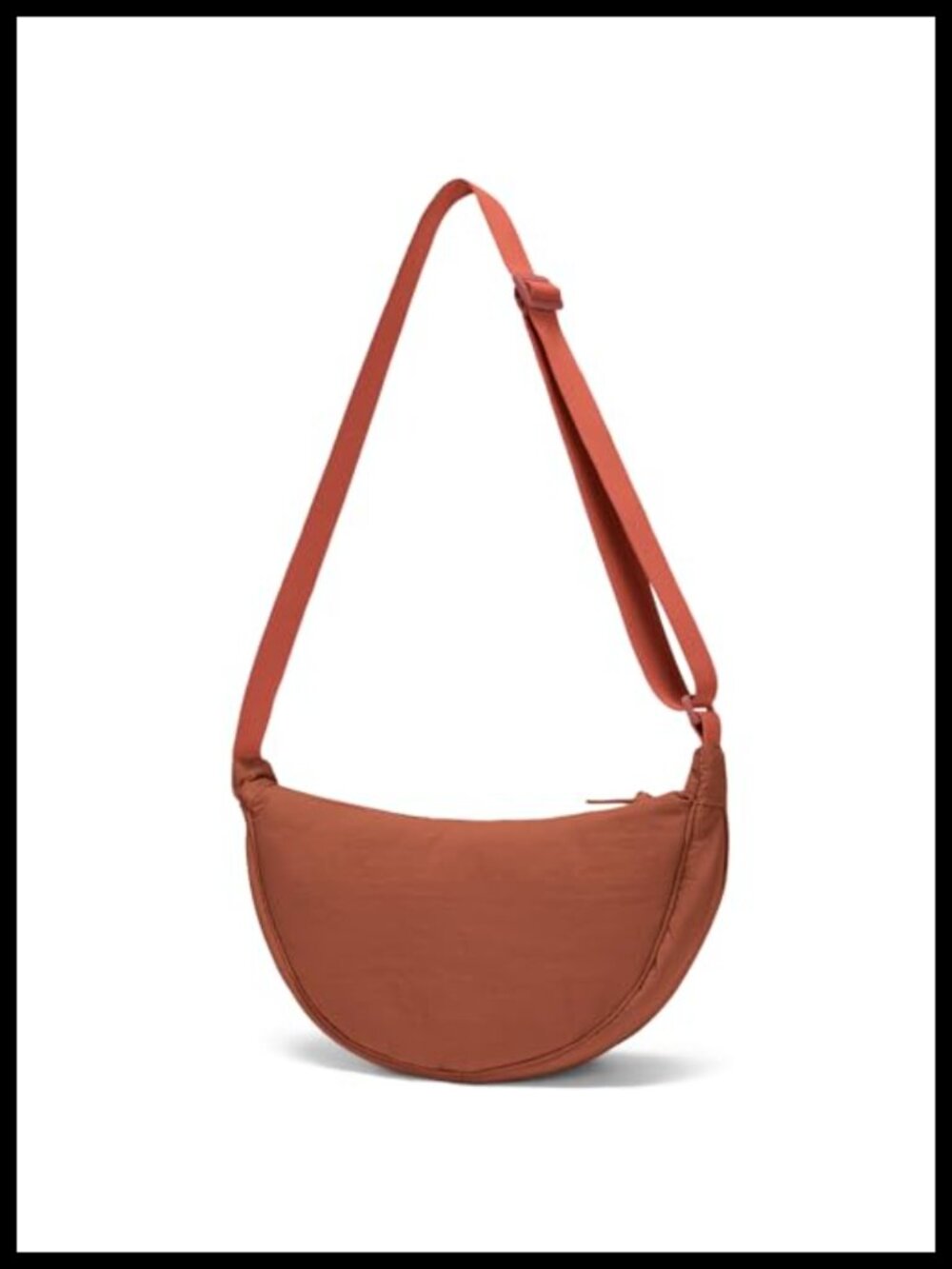 Crescent Nylon Crossbody Sling Bag Adjustable Strap